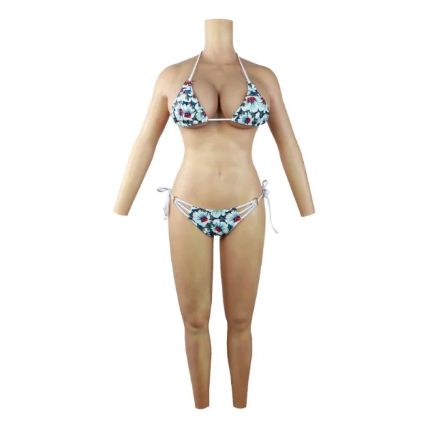 H Cup Silicone Bodysuit with Arms