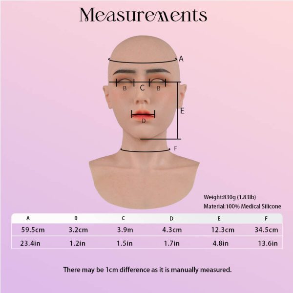 D4 Realistic Female Silicone Mask - Image 5